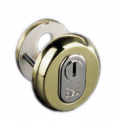 Картинка Броненакладка CISA на цилиндр 06.460.51 (ЛАТУНЬ)